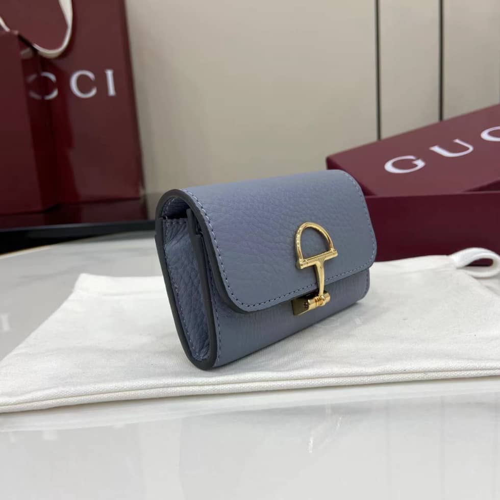 Gucci Softbit Leather Blue Card Case 828148_6_159958 Gucci Softbit Leather Blue Card Case 828148