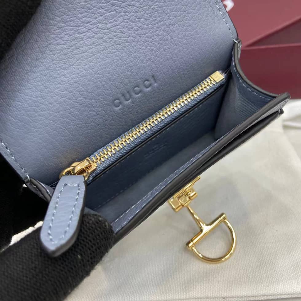 Gucci Softbit Leather Blue Card Case 828148_8_159958 Gucci Softbit Leather Blue Card Case 828148
