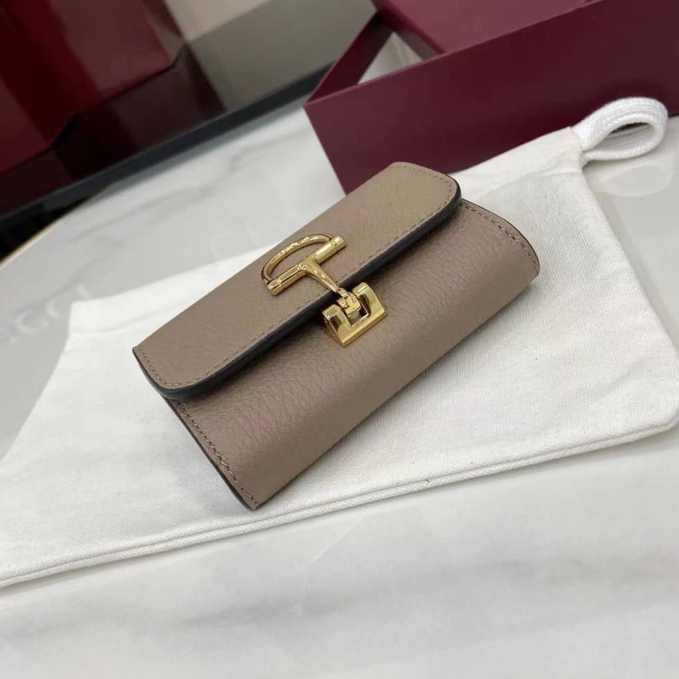 Gucci Softbit Leather Taupe Card Case 828148_3_159968 Gucci Softbit Leather Taupe Card Case 828148