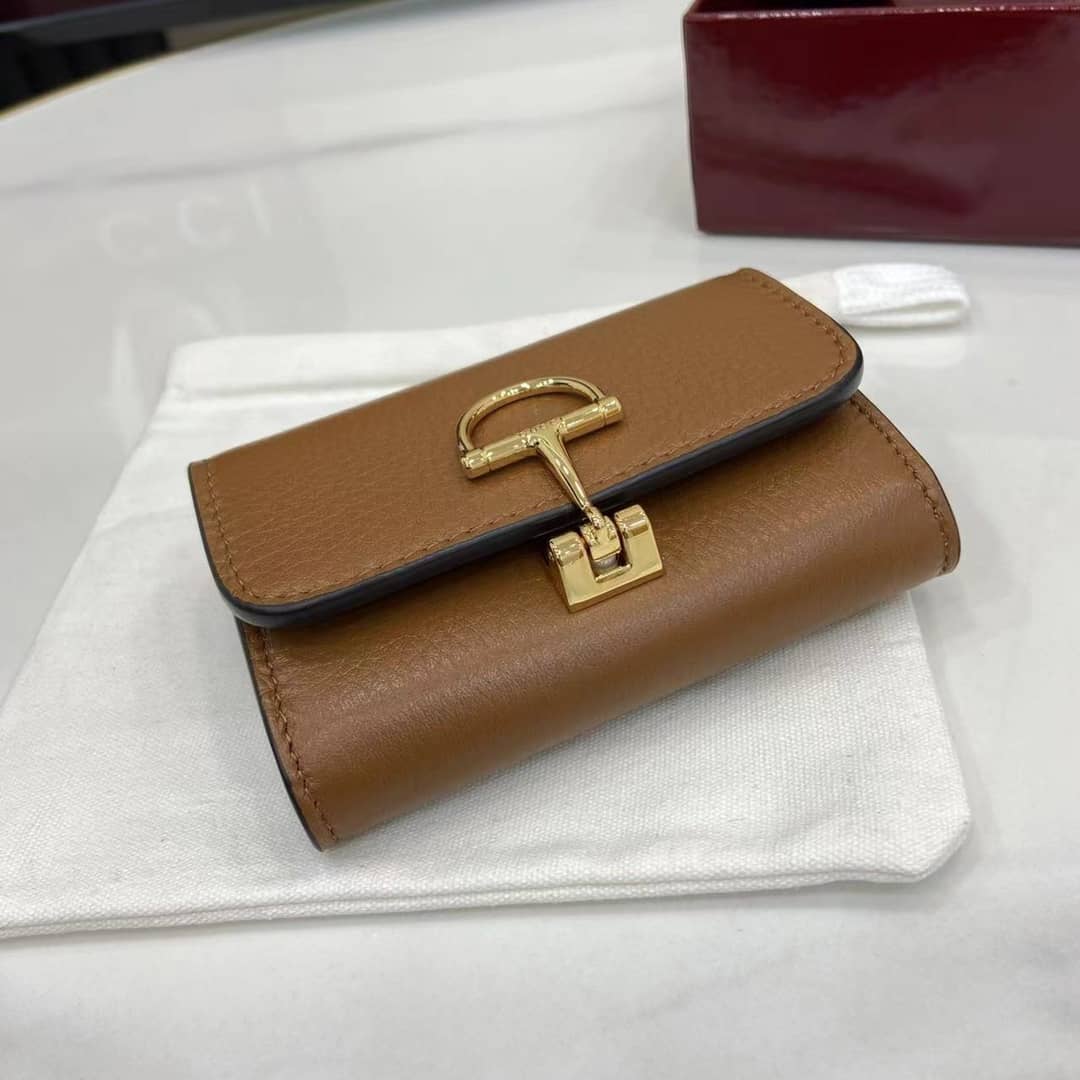 Gucci Softbit Leather Brown Card Case 828148_4_159978 Gucci Softbit Leather Brown Card Case 828148