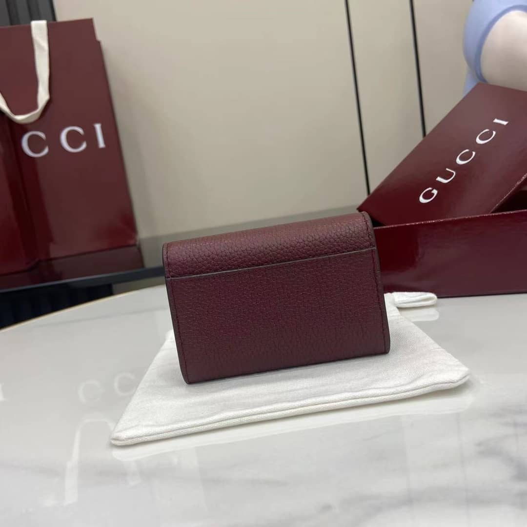 Gucci Softbit Leather Burgundy Card Case 828148_1_159998 Gucci Softbit Leather Burgundy Card Case 828148