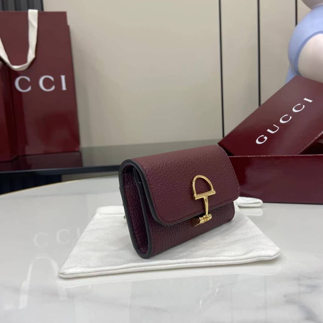 Gucci Softbit Leather Burgundy Card Case 828148_2_159998 Gucci Softbit Leather Burgundy Card Case 828148