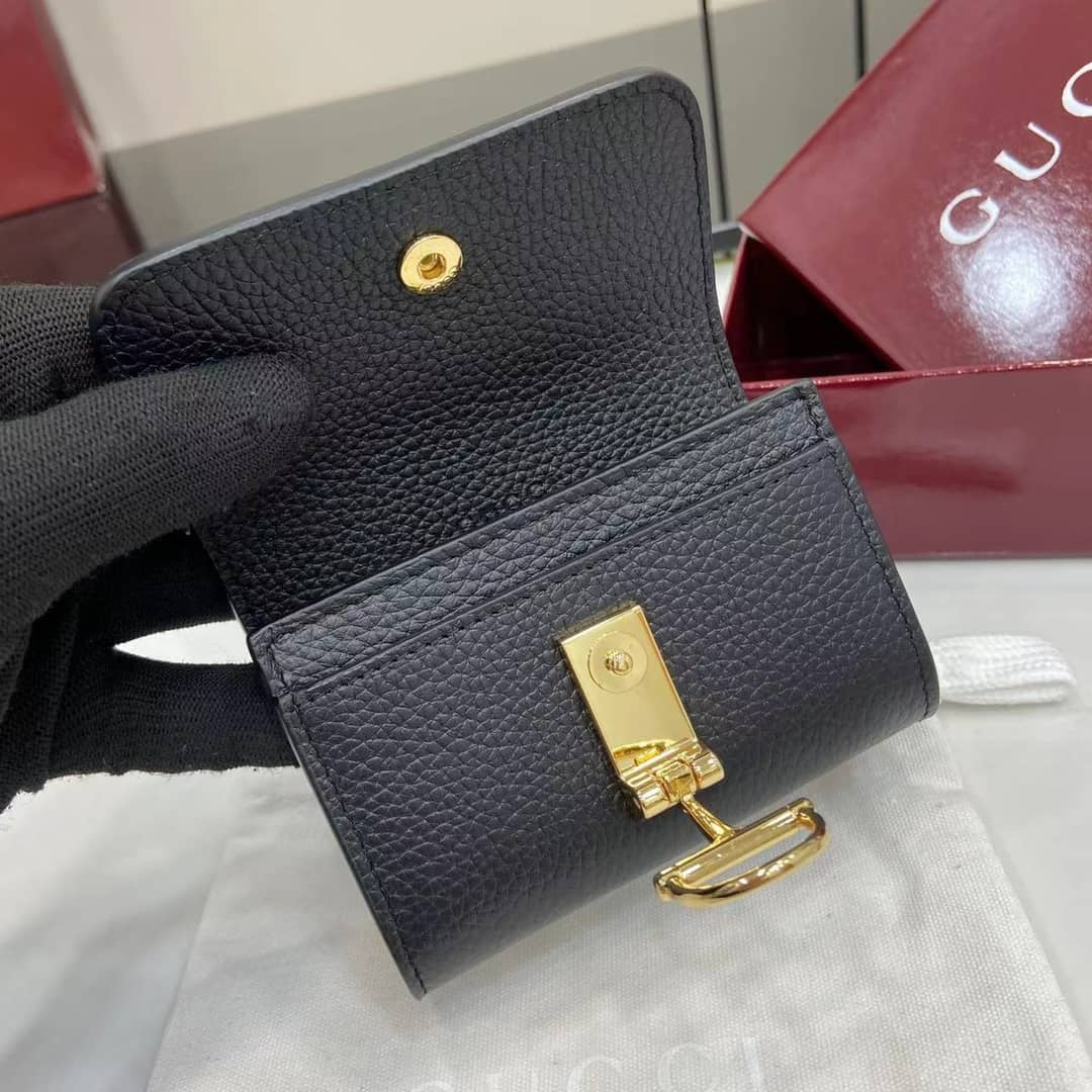 Gucci Softbit Leather Black Card Case 828148_7_160008 Gucci Softbit Leather Black Card Case 828148