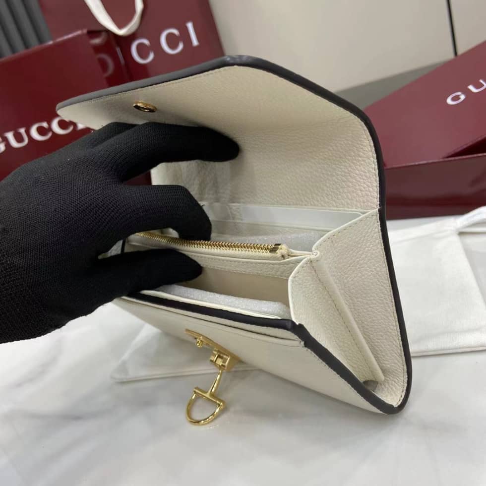 Gucci Softbit Leather White Continental Wallet_6_160018 Gucci Softbit Leather White Continental Wallet