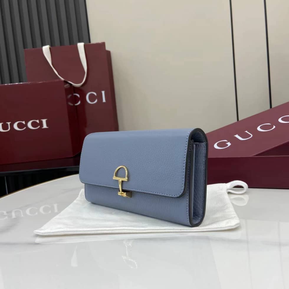 Gucci Softbit Leather Blue Continental Wallet_2_160028 Gucci Softbit Leather Blue Continental Wallet