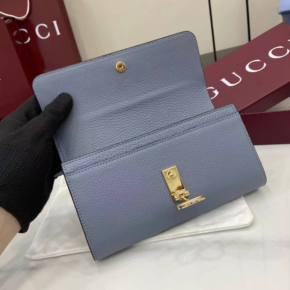 Gucci Softbit Leather Blue Continental Wallet_6_160028 Gucci Softbit Leather Blue Continental Wallet