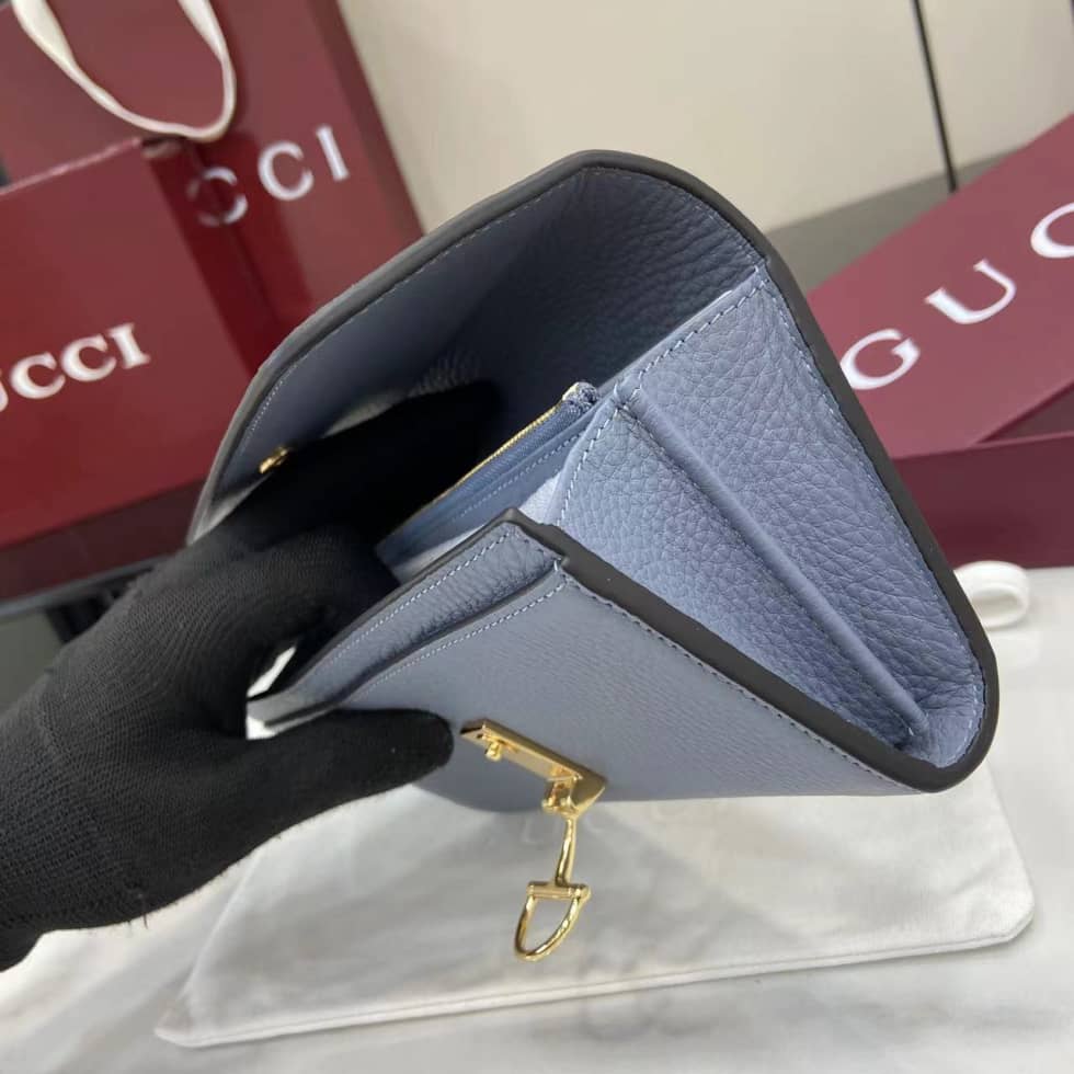 Gucci Softbit Leather Blue Continental Wallet_7_160028 Gucci Softbit Leather Blue Continental Wallet