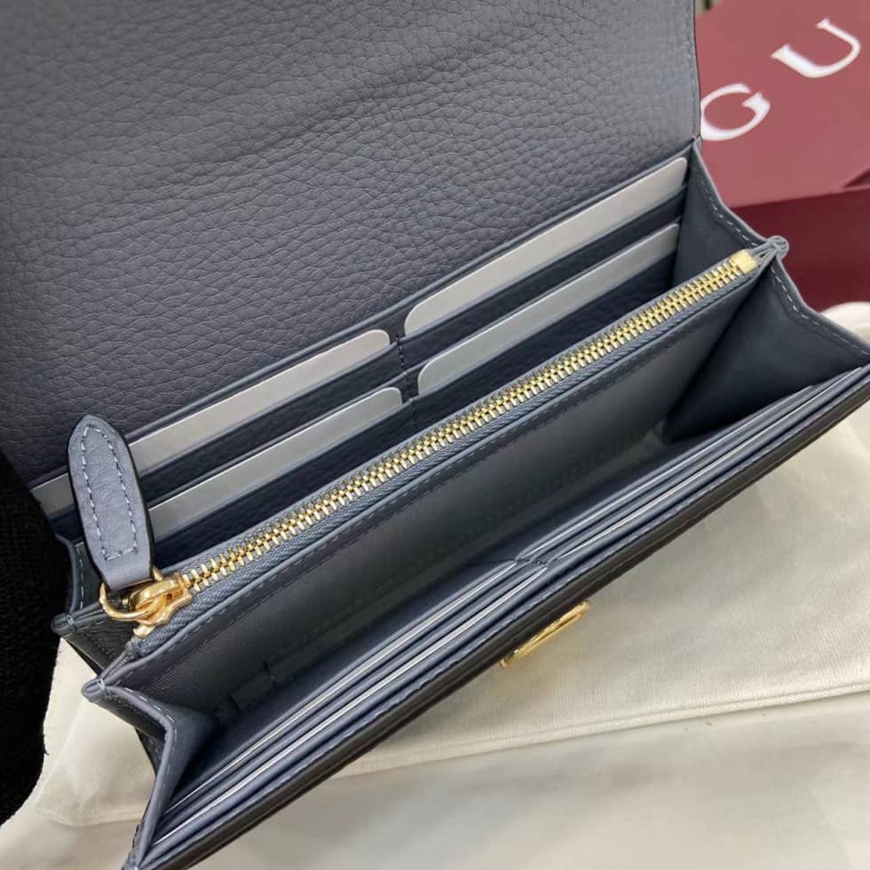 Gucci Softbit Leather Blue Continental Wallet_8_160028 Gucci Softbit Leather Blue Continental Wallet