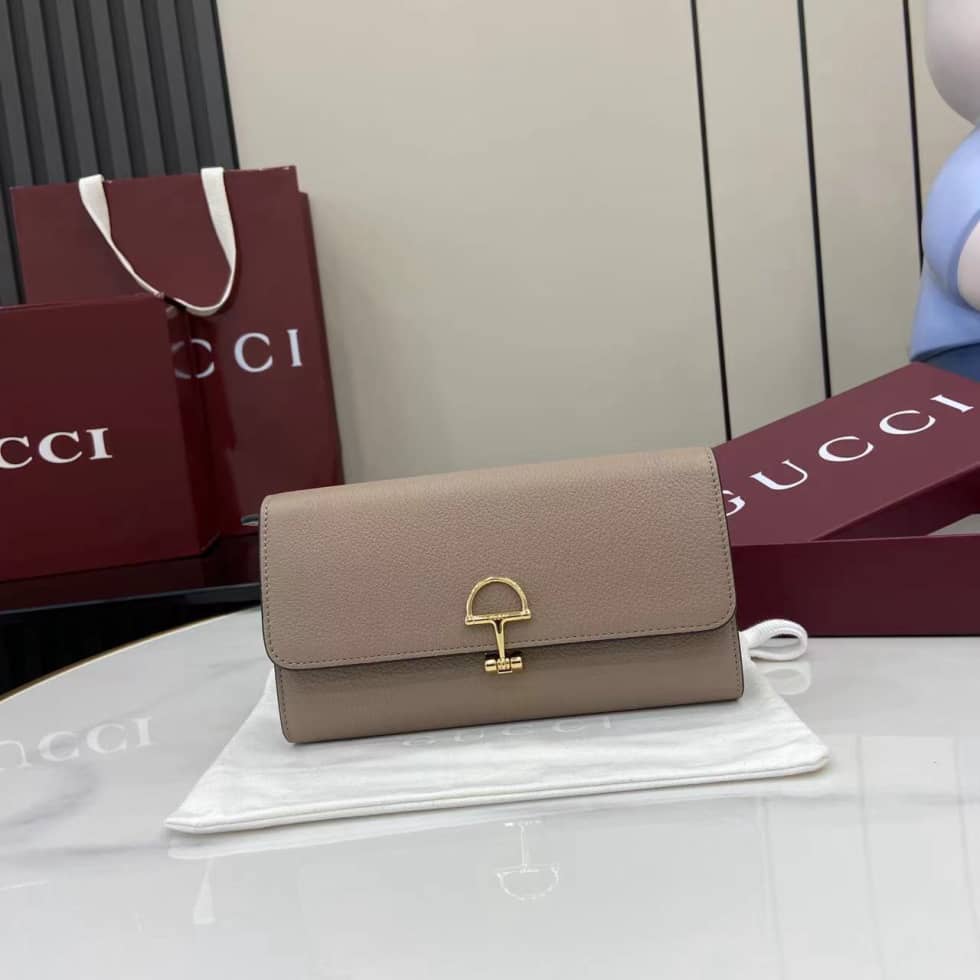 Gucci Softbit Leather Taupe Continental Wallet_10_160038 Gucci Softbit Leather Taupe Continental Wallet