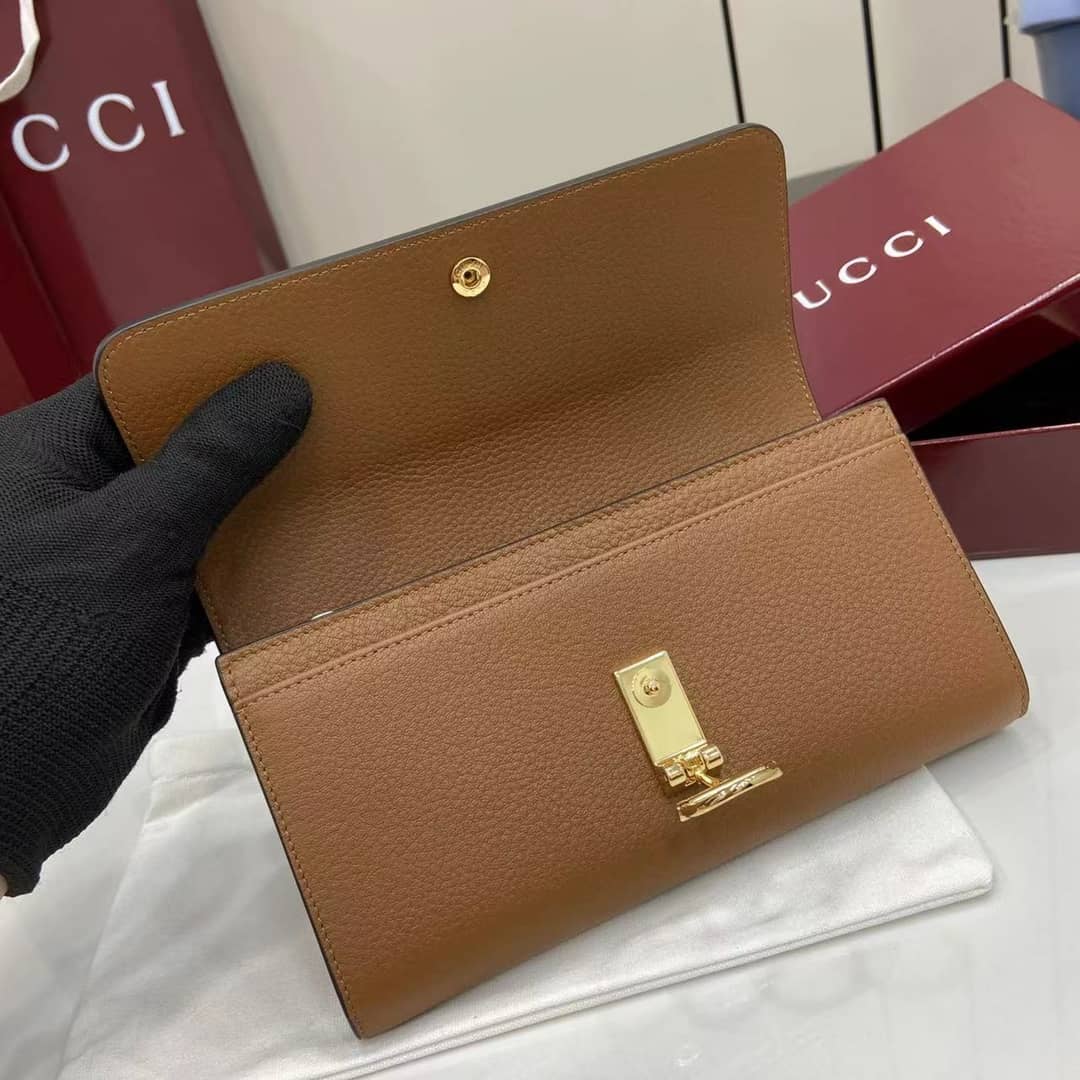 Gucci Softbit Leather Brown Continental Wallet_7_160048 Gucci Softbit Leather Brown Continental Wallet