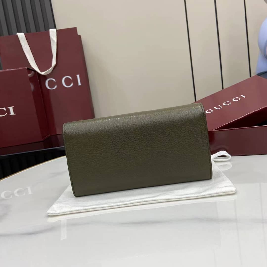 Gucci Softbit Leather Green Continental Wallet_1_160058 Gucci Softbit Leather Green Continental Wallet