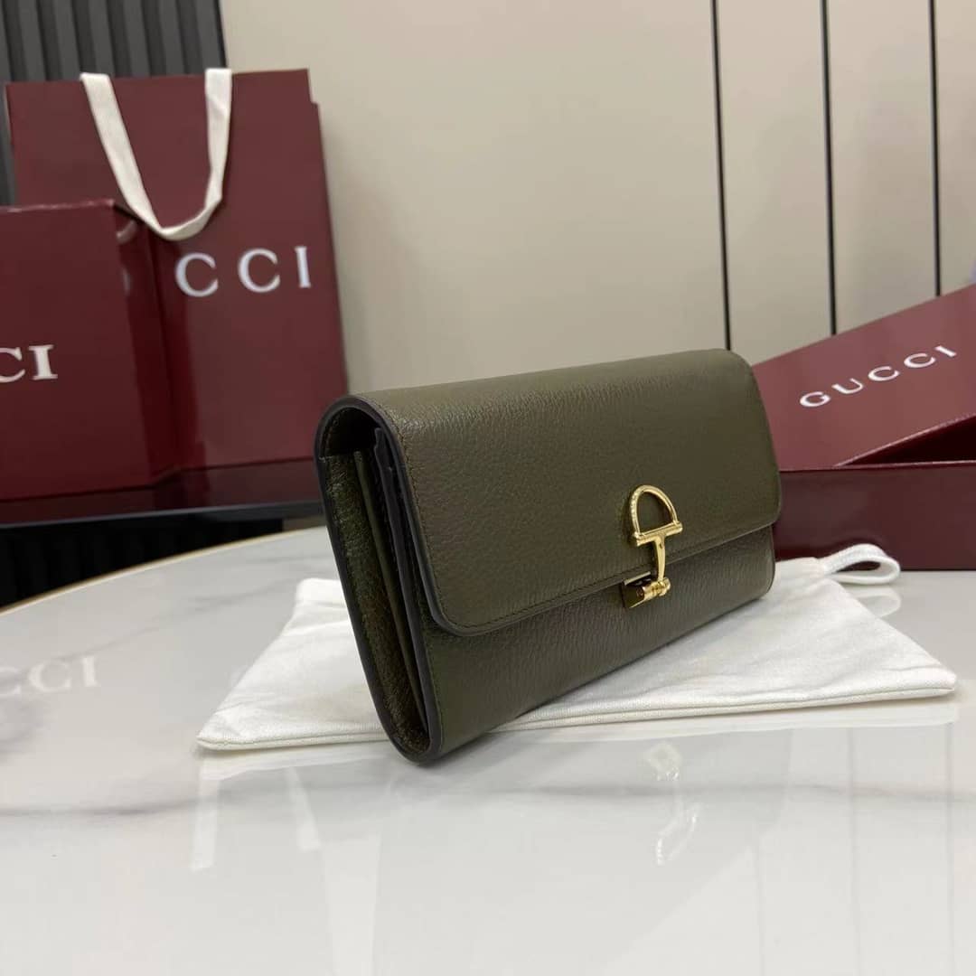 Gucci Softbit Leather Green Continental Wallet_2_160058 Gucci Softbit Leather Green Continental Wallet