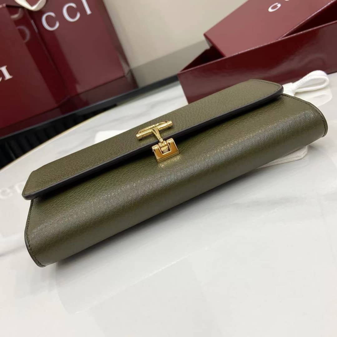 Gucci Softbit Leather Green Continental Wallet_3_160058 Gucci Softbit Leather Green Continental Wallet