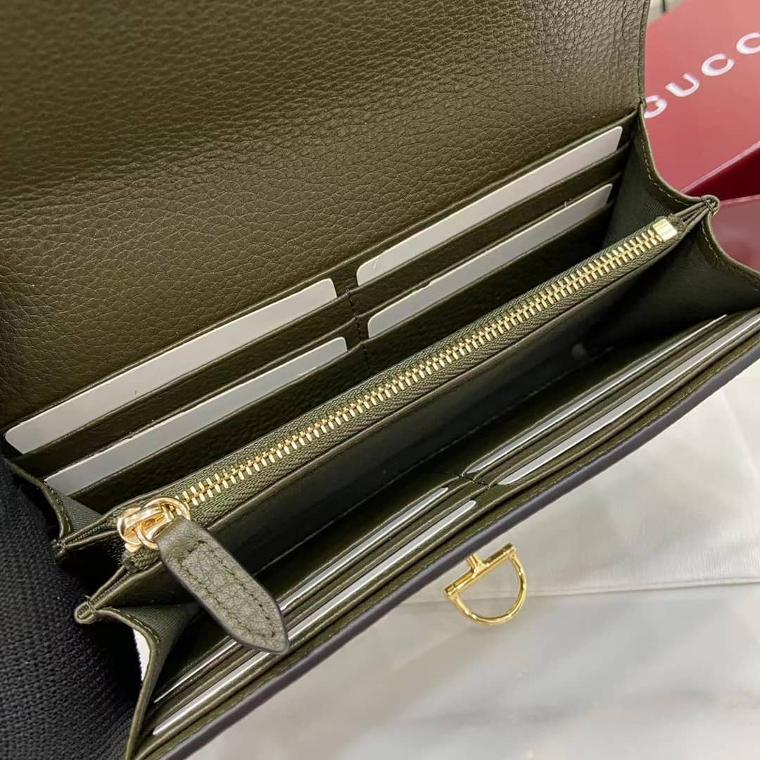 Gucci Softbit Leather Green Continental Wallet_8_160058 Gucci Softbit Leather Green Continental Wallet