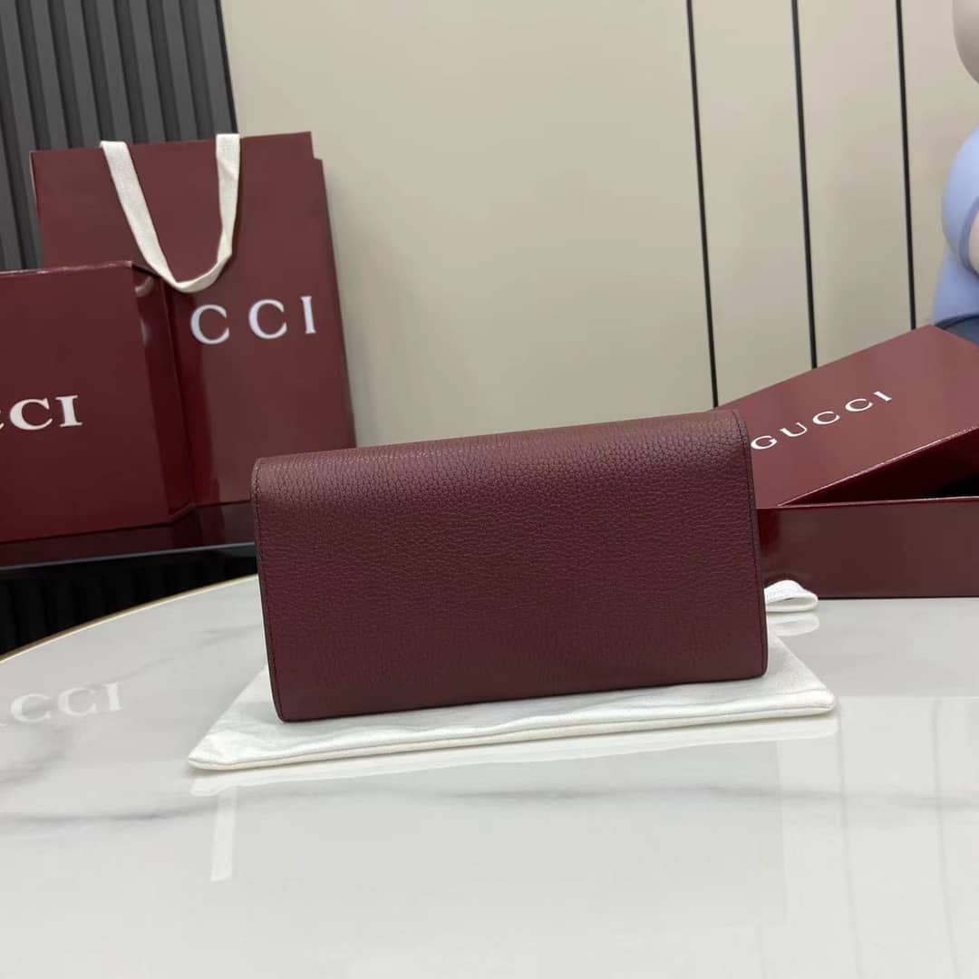Gucci Softbit Leather Burgundy Continental Wallet_1_160068 Gucci Softbit Leather Burgundy Continental Wallet
