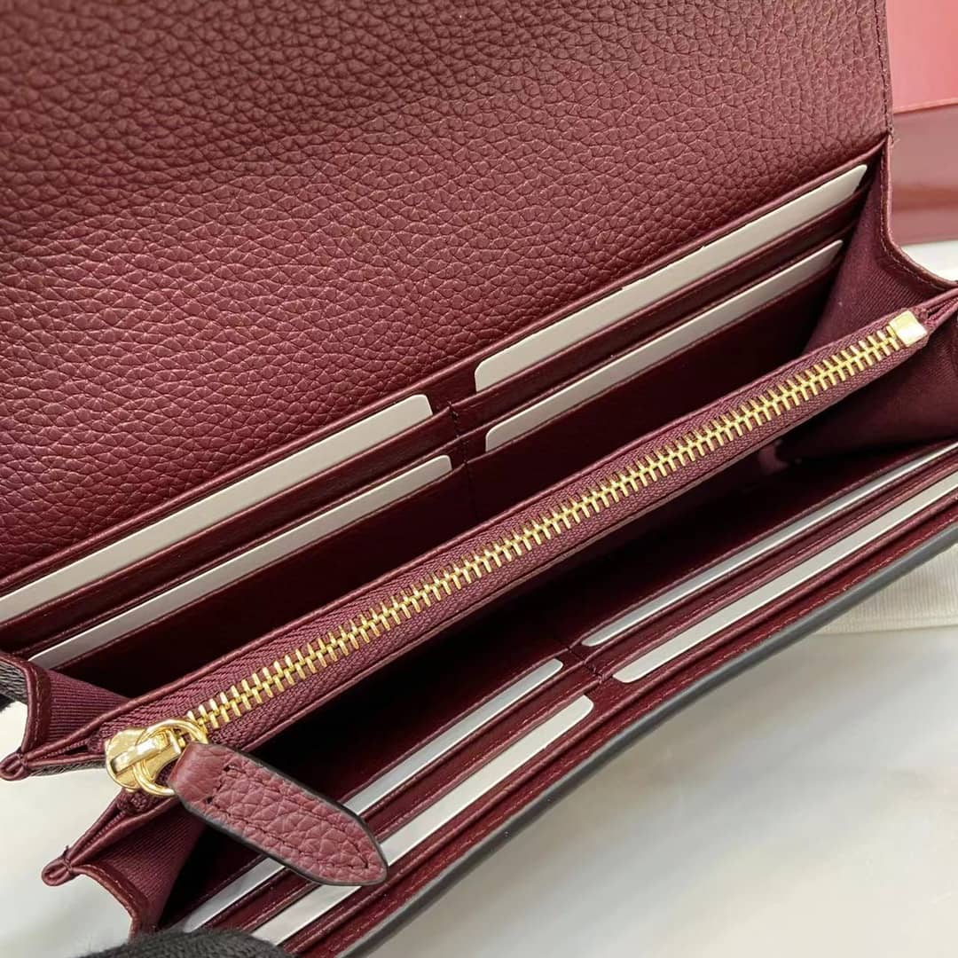 Gucci Softbit Leather Burgundy Continental Wallet_7_160068 Gucci Softbit Leather Burgundy Continental Wallet