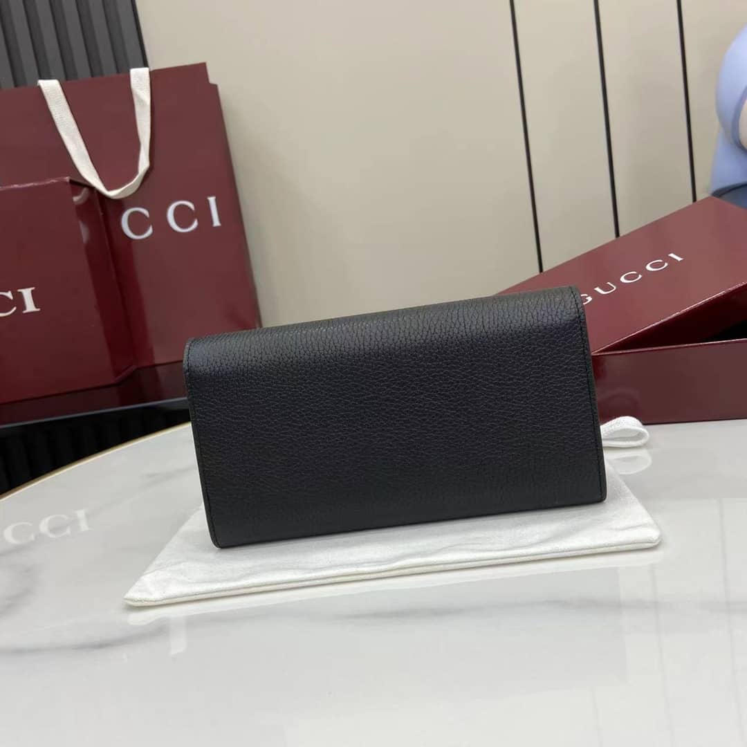 Gucci Softbit Leather Black Continental Wallet_1_160078 Gucci Softbit Leather Black Continental Wallet