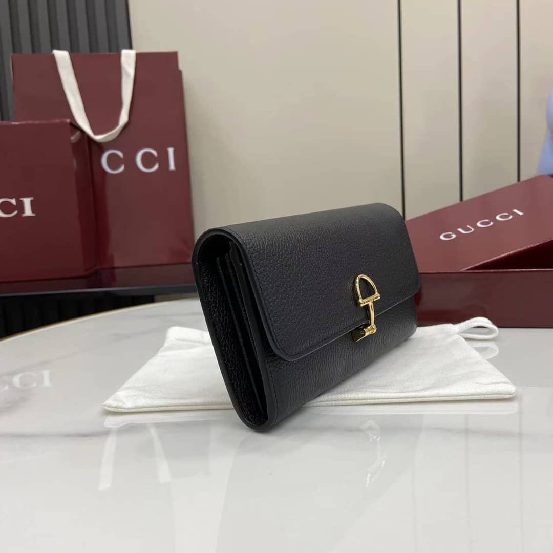 Gucci Softbit Leather Black Continental Wallet_3_160078 Gucci Softbit Leather Black Continental Wallet