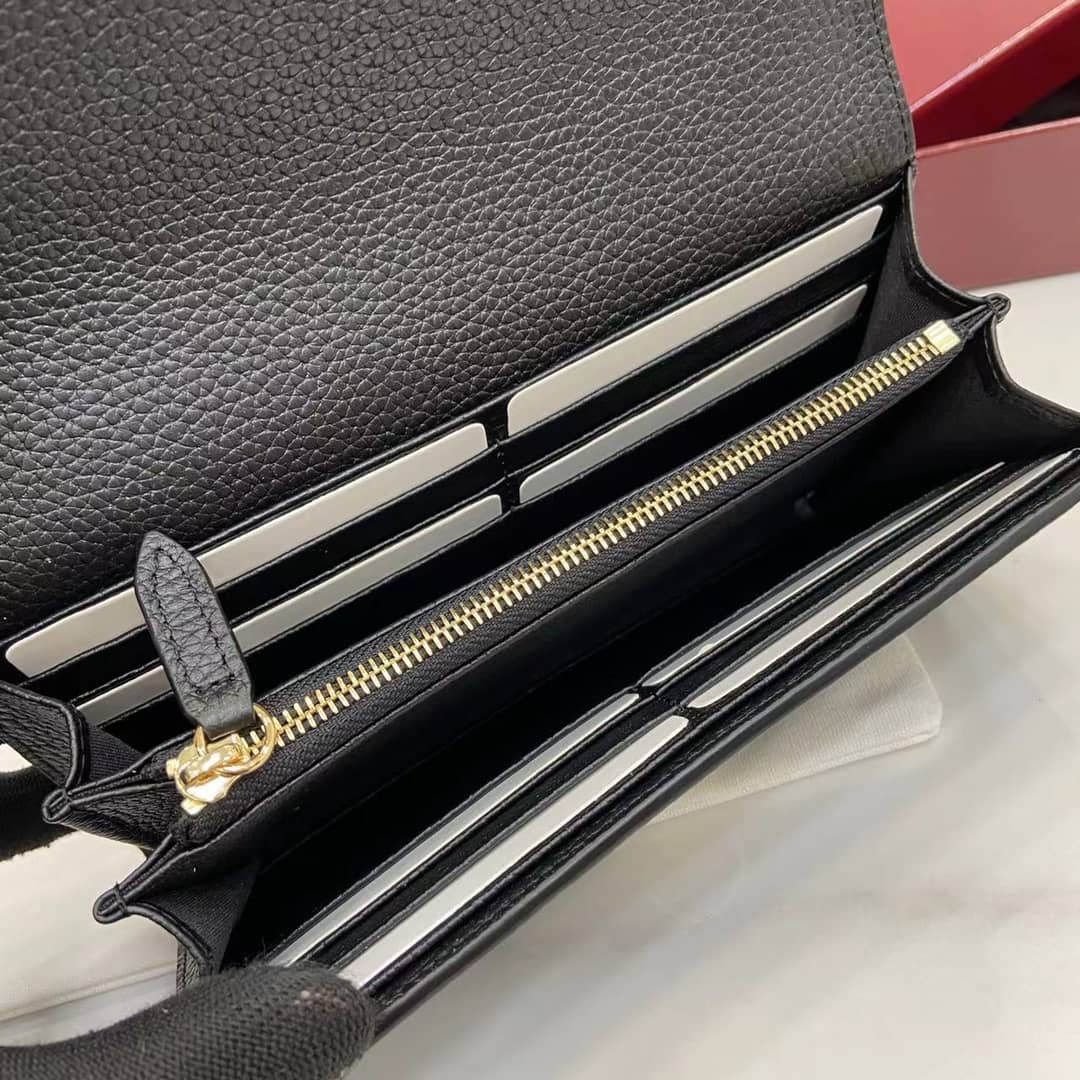 Gucci Softbit Leather Black Continental Wallet_8_160078 Gucci Softbit Leather Black Continental Wallet