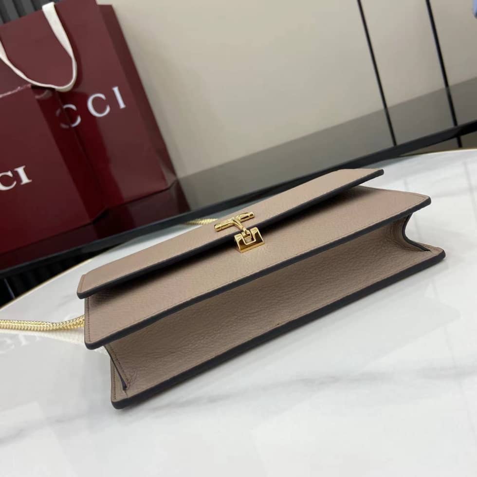 Gucci Softbit Leather Small Taupe Bag 837373_3_160098 Gucci Softbit Leather Small Taupe Bag 837373