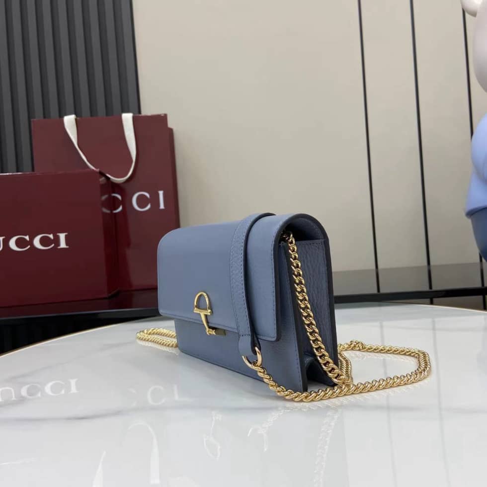 Gucci Softbit Leather Small Blue Bag 837373_2_160108 Gucci Softbit Leather Small Blue Bag 837373