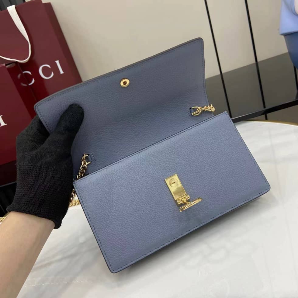 Gucci Softbit Leather Small Blue Bag 837373_6_160108 Gucci Softbit Leather Small Blue Bag 837373