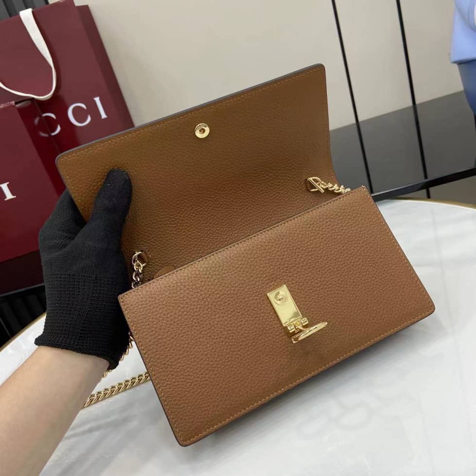 Gucci Softbit Leather Small Brown Bag 837373_6_160118 Gucci Softbit Leather Small Brown Bag 837373