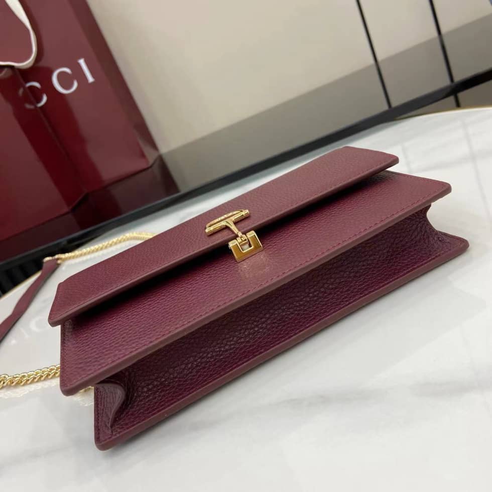 Gucci Softbit Leather Small Burgundy Bag 837373_3_160128 Gucci Softbit Leather Small Burgundy Bag 837373