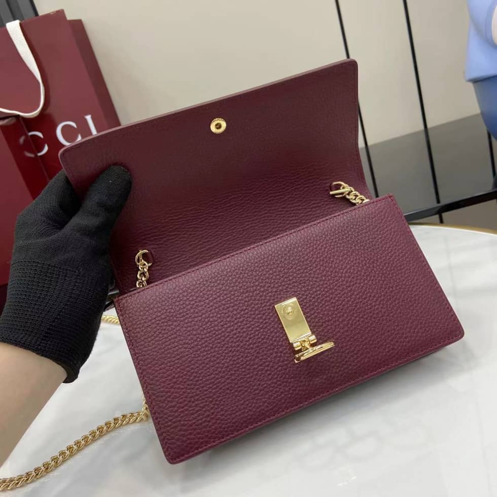 Gucci Softbit Leather Small Burgundy Bag 837373_6_160128 Gucci Softbit Leather Small Burgundy Bag 837373