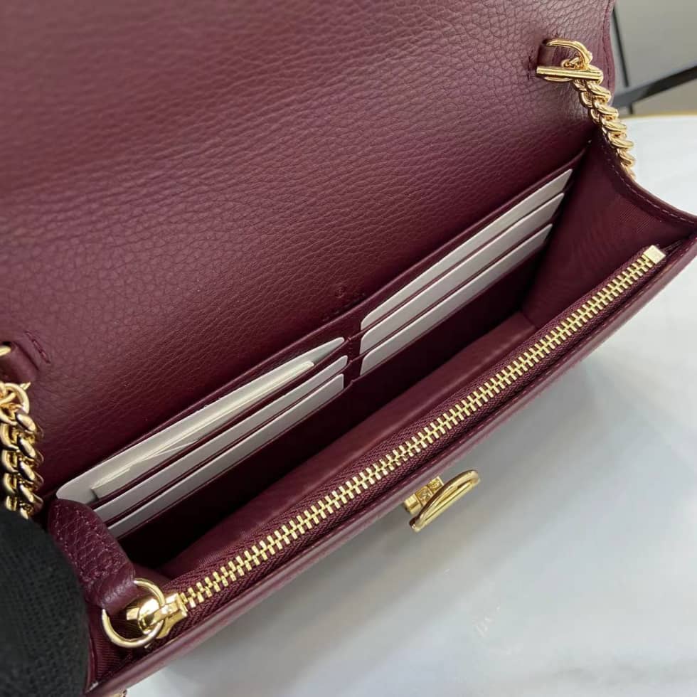 Gucci Softbit Leather Small Burgundy Bag 837373_7_160128 Gucci Softbit Leather Small Burgundy Bag 837373