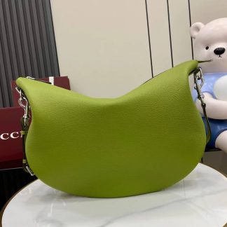 Gucci B Leather Large Green Shoulder Bag 800194