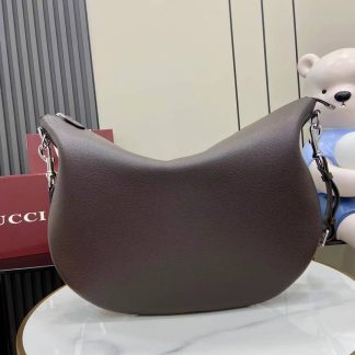 Gucci B Leather Large Brown Shoulder Bag 800194