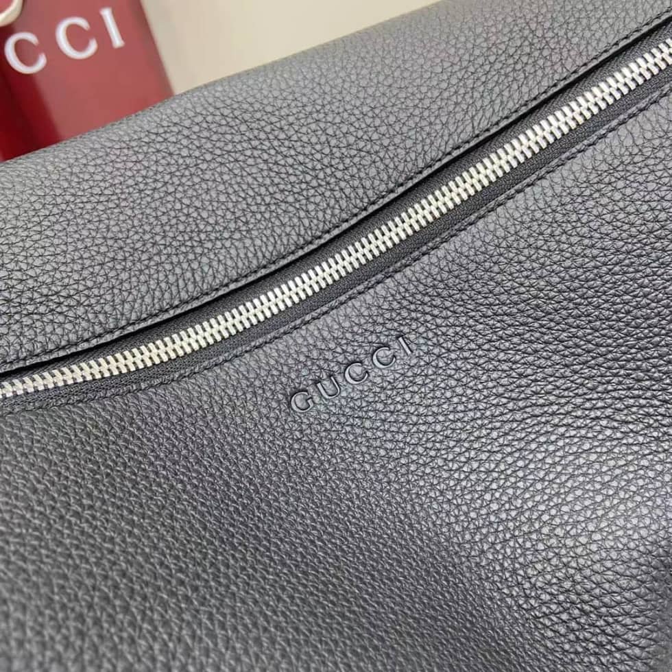 Gucci B Leather Large Black Shoulder Bag 800194_3_160198 Gucci B Leather Large Black Shoulder Bag 800194