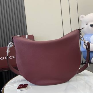 Gucci B Mens Leather Small Burgundy Shoulder Bag