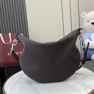 Gucci B Mens Leather Small Brown Shoulder Bag
