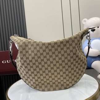 Gucci B GG Canvas Large Beige Shoulder Bag 800194