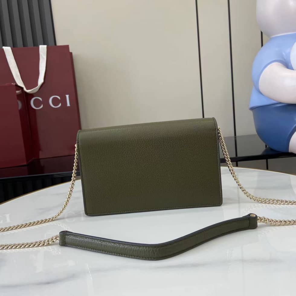 Gucci Dionysus Leather Green Chain Wallet 837373_1_160278 Gucci Dionysus Leather Green Chain Wallet 837373