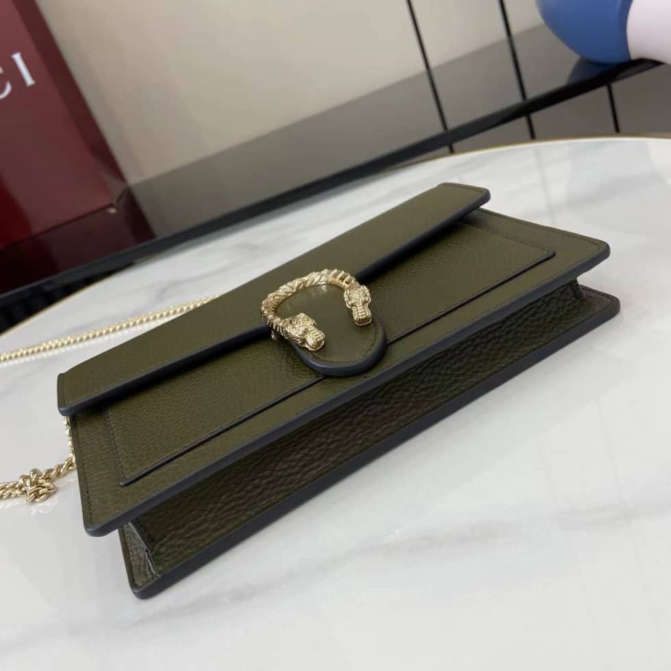 Gucci Dionysus Leather Green Chain Wallet 837373_3_160278 Gucci Dionysus Leather Green Chain Wallet 837373