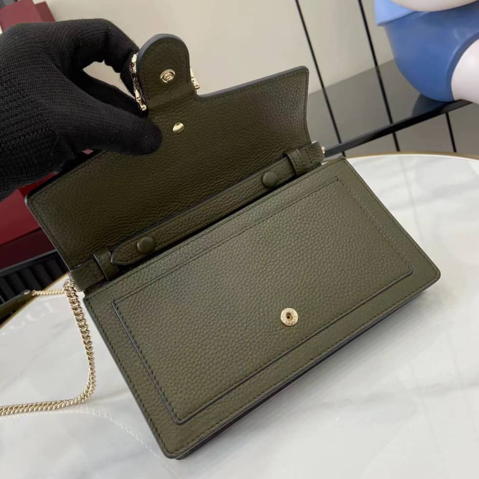 Gucci Dionysus Leather Green Chain Wallet 837373_6_160278 Gucci Dionysus Leather Green Chain Wallet 837373
