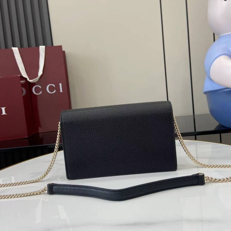 Gucci Dionysus Leather Black Chain Wallet 837373_1_160298 Gucci Dionysus Leather Black Chain Wallet 837373