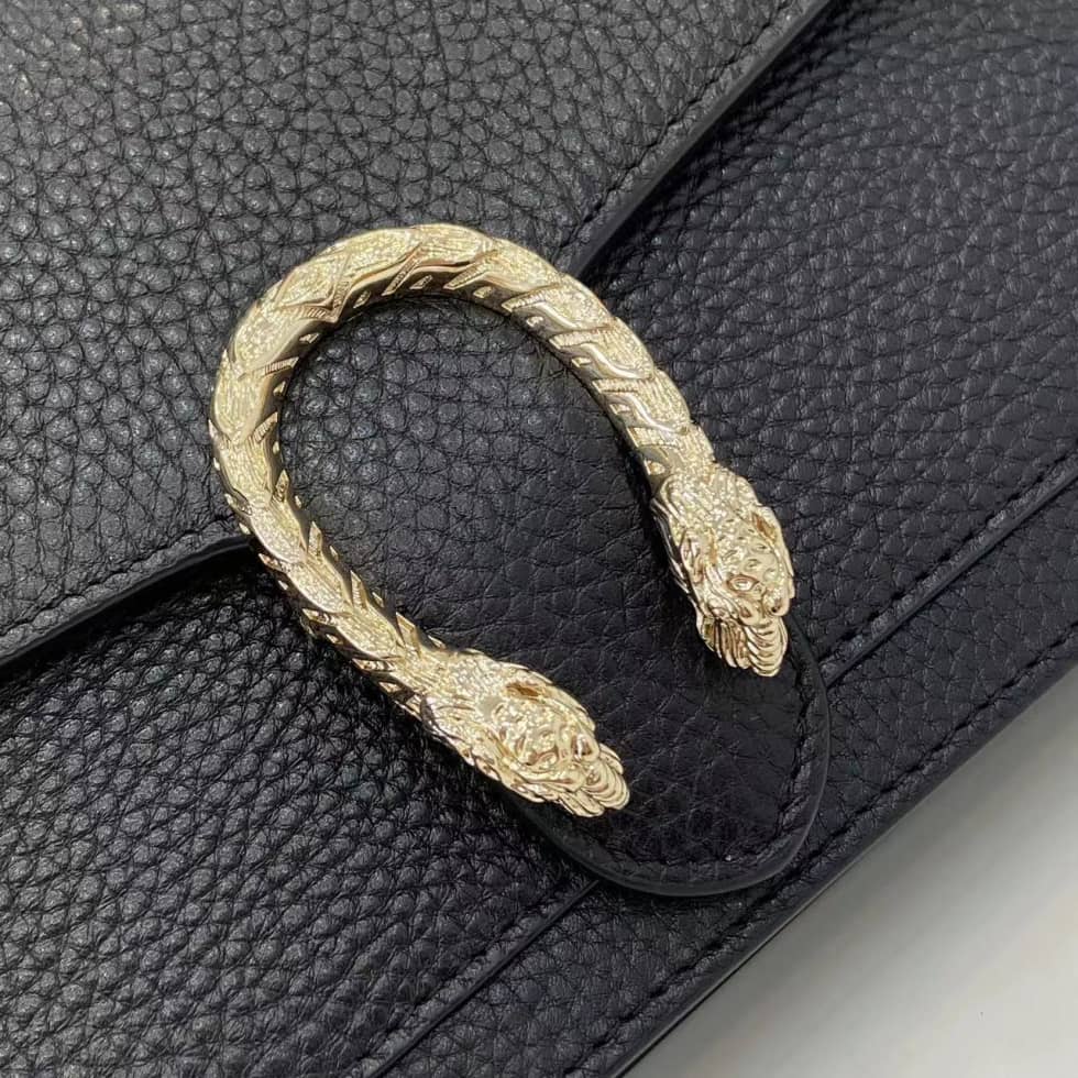 Gucci Dionysus Leather Black Chain Wallet 837373_5_160298 Gucci Dionysus Leather Black Chain Wallet 837373