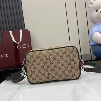 Gucci GG Canvas Small Beige Crossbody Bag 834802