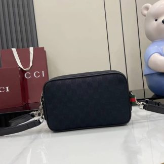 Gucci GG Canvas Small Black Crossbody Bag 834802