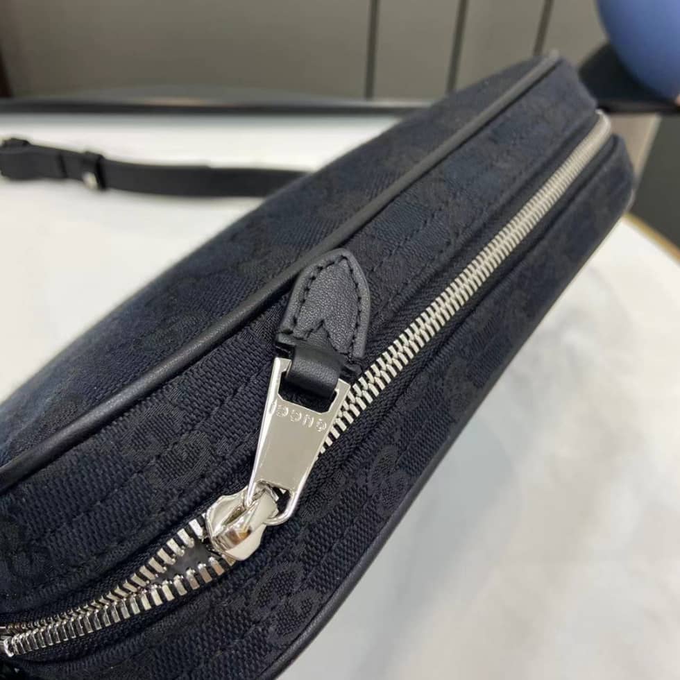 Gucci GG Canvas Small Black Crossbody Bag 834802_5_160368 Gucci GG Canvas Small Black Crossbody Bag 834802