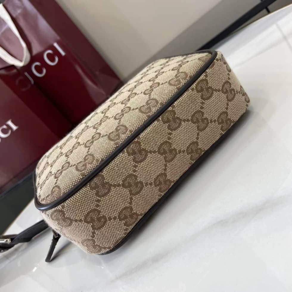 Gucci Mens GG Mini Beige Crossbody Bag 834268_3_160378 Gucci Mens GG Mini Beige Crossbody Bag 834268