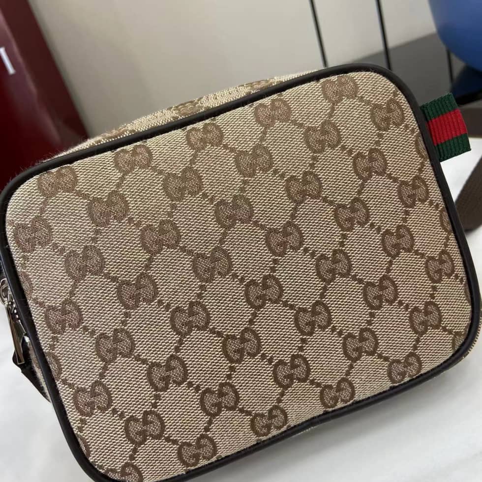 Gucci Mens GG Mini Beige Crossbody Bag 834268_4_160378 Gucci Mens GG Mini Beige Crossbody Bag 834268