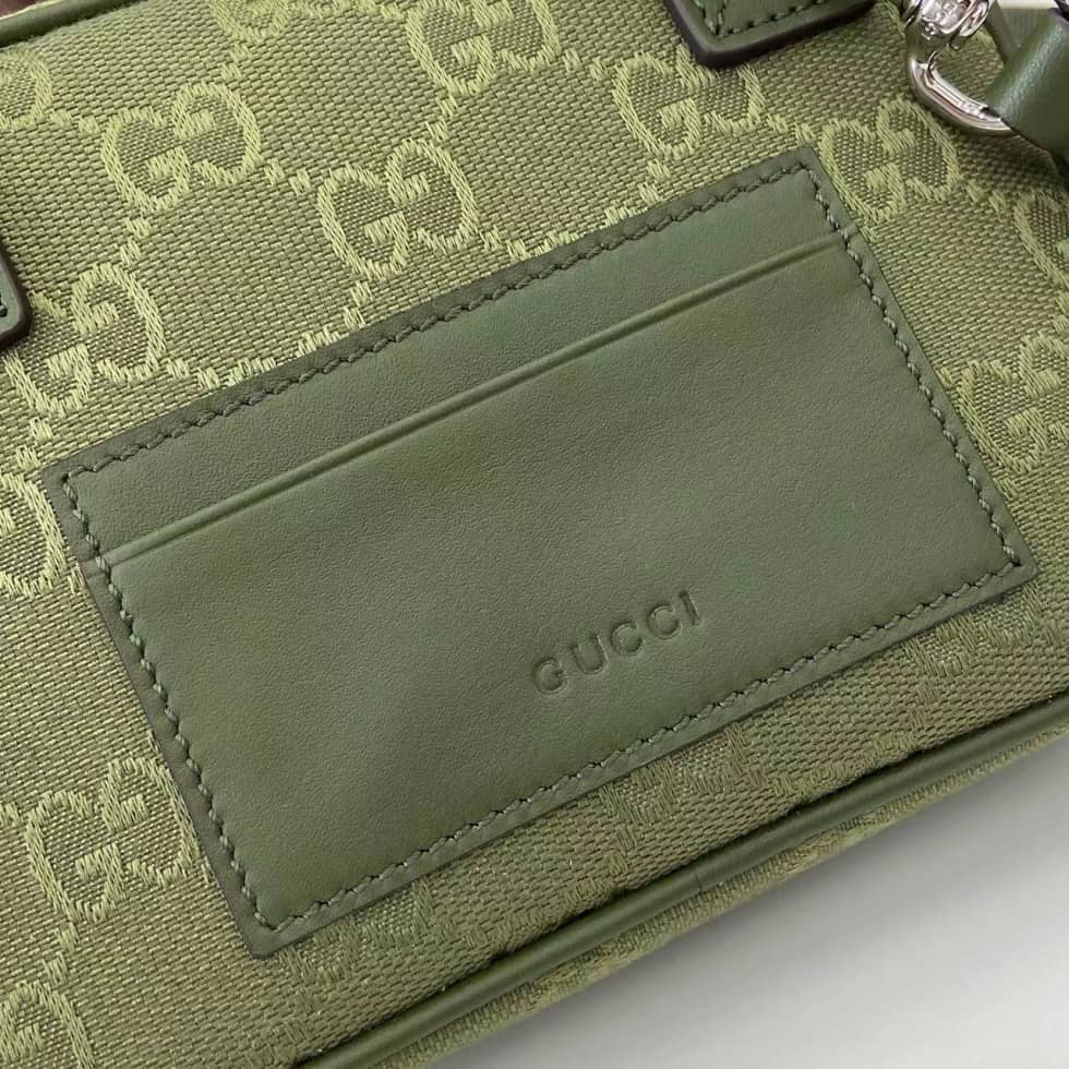 Gucci Mens GG Mini Green Crossbody Bag 834268_5_160388 Gucci Mens GG Mini Green Crossbody Bag 834268