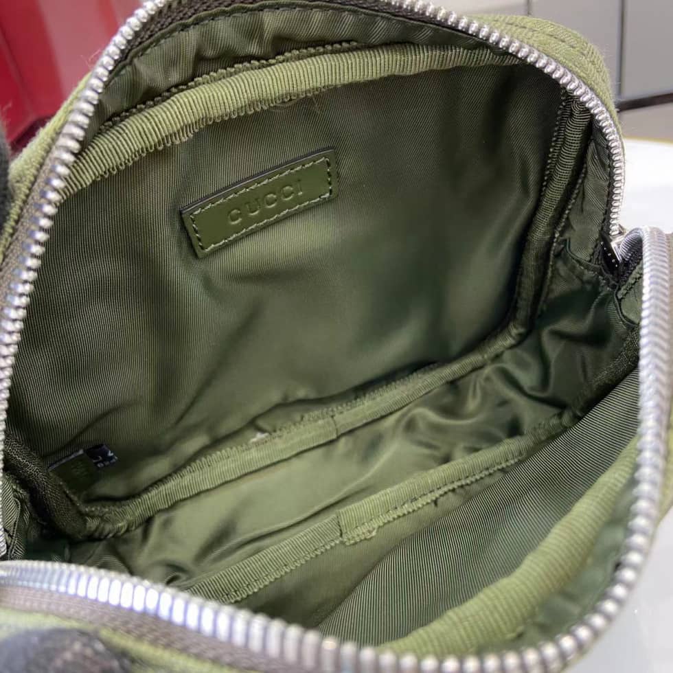 Gucci Mens GG Mini Green Crossbody Bag 834268_7_160388 Gucci Mens GG Mini Green Crossbody Bag 834268