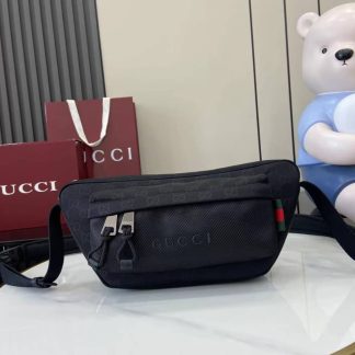 Gucci Nexus Mens Large Black Sling Bag 838929