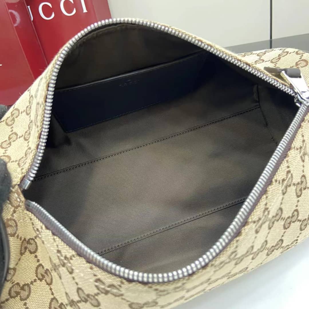 Gucci GG Canvas Small Duffle Bag Beige Brown_7_160438 Gucci GG Canvas Small Duffle Bag Beige Brown